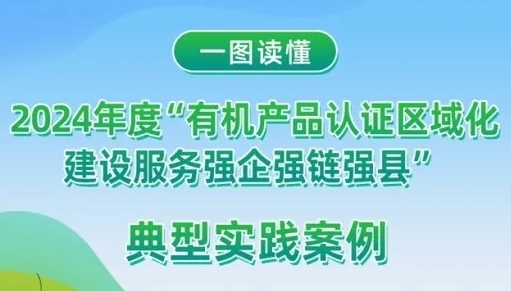  一图读懂 | “有机产品认证区域化建设服务强企强链强县”典型实践案例